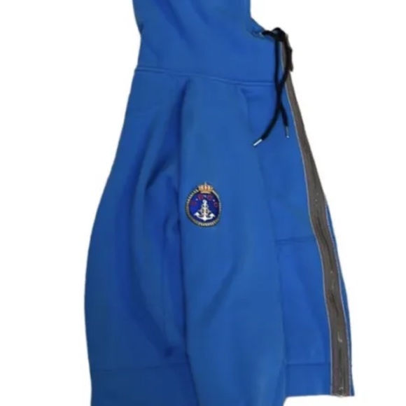 Pelle P Petterson Mens Team Sailing Racing Full Zip Hoodie M Nautical Blue Rare - Picture 3 of 10